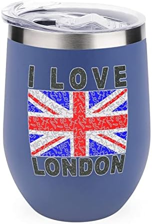 Volim londonsku kupu za bocu sa poklopcem izoliranim nehrđajućim čeličnim šalicama za dvostruku zidnu kancelariju kućne šalice