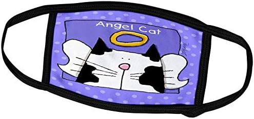 3drose Angel bi boja mačka slatka crtana uspomena za kućne ljubimce-navlake za lice