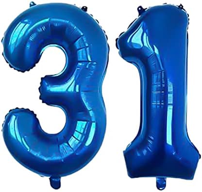 Xlood broj 31 Baloni 32 inčni digitalni balon abeceda 31 rođendan baloni Digital 31 Helium baloni