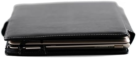Navitech crna lažna kožna folio poklopac rukava kompatibilan sa Lenovo IdeaPad Miix 310