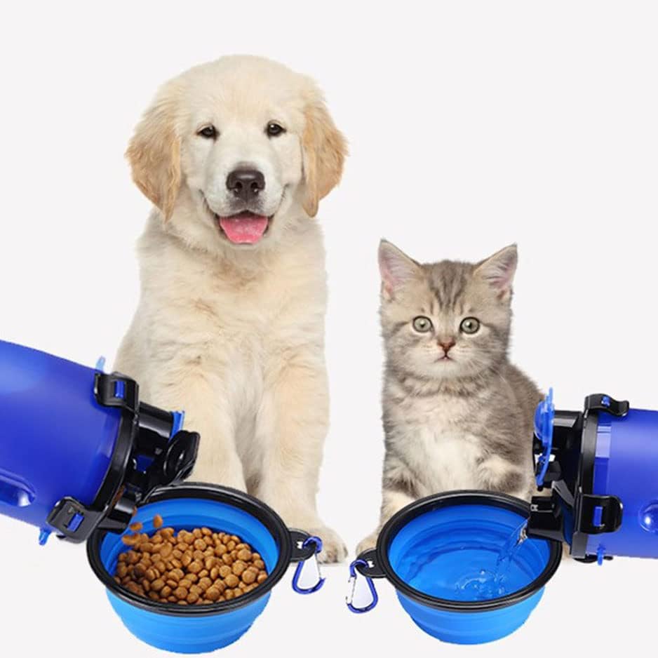 Sklopiva Zdjela za pse, 4 kom sklopive posude za pseću vodu za pse mačke, Prijenosna posuda za zalijevanje kućnih