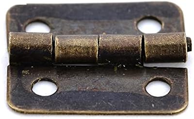 Brončani zlatni šarki kvadratni šarke za drvene ormariće nakit nakit nakit Hardware 10pcs