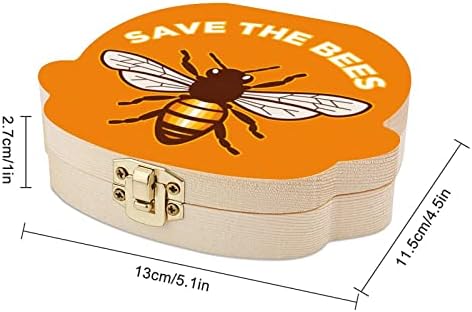 Spremite viličnu kutiju pčela slatka čuva držači zuba Drvena pohranjivanja izgubljena kutija