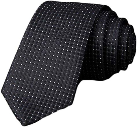 Andongnywell muške tanke uske kravate karirane kravate na tačku na pruge žakard tkane formalne