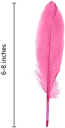 Piokio 100 kom prirodno ružičasto Gusje perje u rasutom stanju 6-8 inča za dekoracije kolačića,