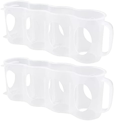 Solustre 2pcs4 Frižider limenke Plastični ormari Organizator kuhinjski napitak Prozirni drži odjeljak za