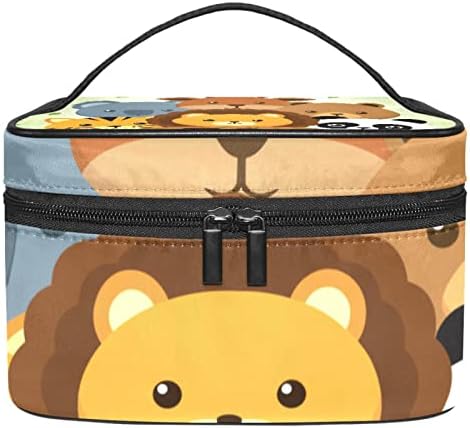 ECMRad prijenosna vreća za šminku Slatka zoološka medvjeda Fox Panda Koala Print Veliki kapacitet