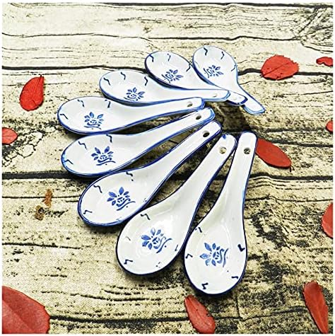 Desertne kašike kineska nostalgična Antikna plavo-bijela porculanska Keramika mala kašika za supu mala kašika
