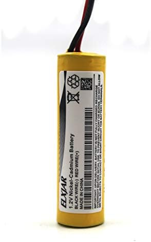 Elxjar 1.2V 900mAh Izlaz u Hitno svjetlo Nikad baterija, zamjenska baterija za Unitech AA900Mah
