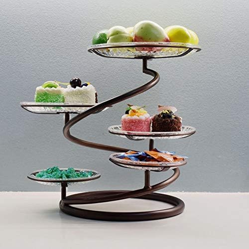 YANG1MN.Ornamenti Evropski Tieyi višeslojni voćni tanjir za torte Kreativna dnevna soba multifunkcionalni