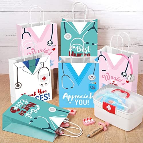 ANYMONYPF 16 paketa medicinska sestra poklon torbe sretan medicinske sestre sedmica torbe sa ručkom Hvala medicinska