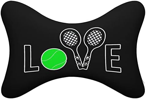 Love Tenis Ball Car vrat jastuk od 2 udobnog nosača za glavu punjena pjena za glavu pune memorijske pjene