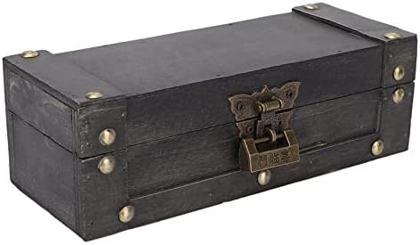 Drvena kutija za odlaganje, retro skladišni box Decoracija širine primjene Čvrsto fotografija rekvizita antikviteta
