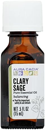 Aura cacia 100 čisto esencijalna ulja Clarija kadulja Balansiranje 0,5 fl oz 15 ml