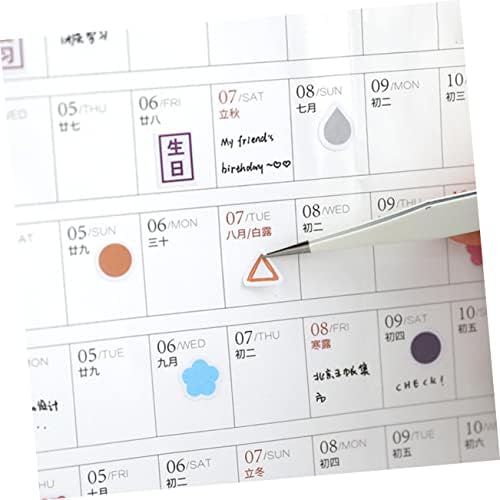 Tofficu 1 set 2pcs 2021 Raspored ureda kalendar Kalendar Kalendar Kancelarijski naljepnice Mesenski