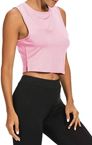 Bestisun Crop Tops for Women Yoga Shirts Women Workout Crop Tops Athletic Gym Shirts