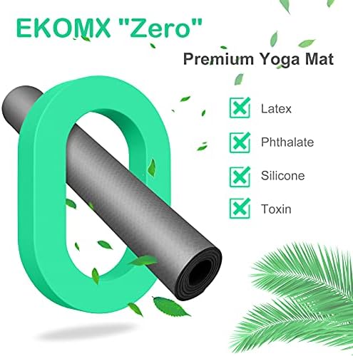 Ekomx prostirka za jogu sa vrhunskom trakom za nošenje, neklizajuća, ne-toixc, velika TPE podloga za vježbanje za žene & amp; muškarci, Vježba & podloga za fitnes za sve bosonoge joge, Pilates prostirke za kućnu teretanu,rastezanje