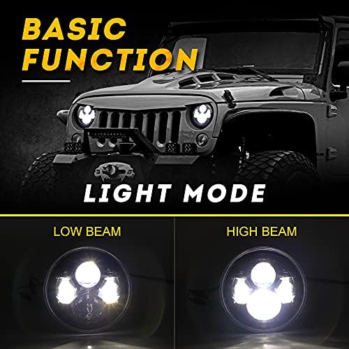 SPL 7 inčni LED farovi kompatibilni sa Jeep Wrangler 97-2017 JK TJ LJ/H1 H2 parom