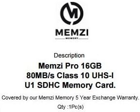 MEMZI PRO 16GB Klasa 10 80MB / s SDHC memorijska kartica za digitalne kamere serije Fujifilm GFX