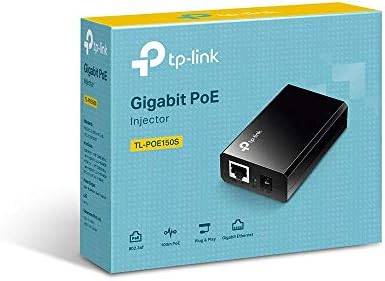 TP-LINK 802.3 af Gigabit PoE injektor | pretvoriti Non-PoE u Poe Adapter | automatski detektuje potrebnu snagu, do 15,4 W / Plug & Play | udaljenost do 100 metara / Crna