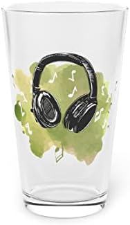 Pivo Glass Pint 16oz šaljivi Slušalice Slušalice zvuči melodija entuzijasta novost pjesme slušanje ljubavnik muškarci