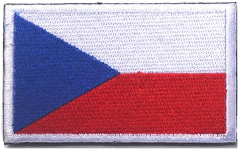 Češka zastava Taktičke ručne veze vezene mrlje značke MORALE TACTICS Vojne vezenje zakrpa kuka