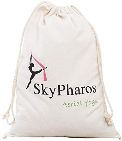 Skypharos 11 dvorišta zračne svile Yoga Swight set - antenski joga viseći kit protiv gravitacije leteći za fitness, nizak / non rasteznuti najlon tkanine za ples uključen za ples