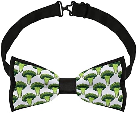 Weedkeycat Broccoli uzorak smiješna kravata unaprijed vezana formalna veza za pramcu podesiva bowtie
