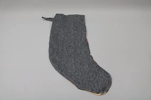 Sarikaya Jastuk Božićne čarape, smeđe čarape, prugaste božićne čarape, kilim čarapa, čarapa Santa Cruz, Božićna
