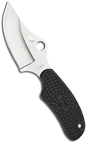 Spyderco Ark solni nož sa fiksnom oštricom od 2,56 H-1 čeličnom oštricom otpornom na koroziju i Premium Brizganim polimernim omotačem-PlainEdge-FB35PBK
