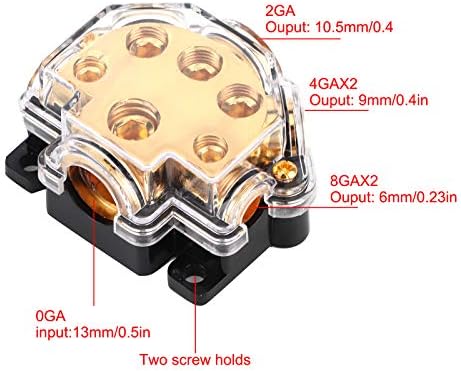 AqxReed - Blok razdjelnika za podzemne kablove, blok za distribuciju energije 1 na 5 načina na razdjelnikom razdjelnika kabela za automatsko automobilom