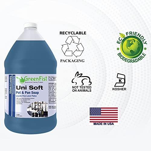 Greenfist SOAP Professional Deterdžent Tečni lonac i pan za pranje posuđa - lagana ili velika upotreba, 128 unca