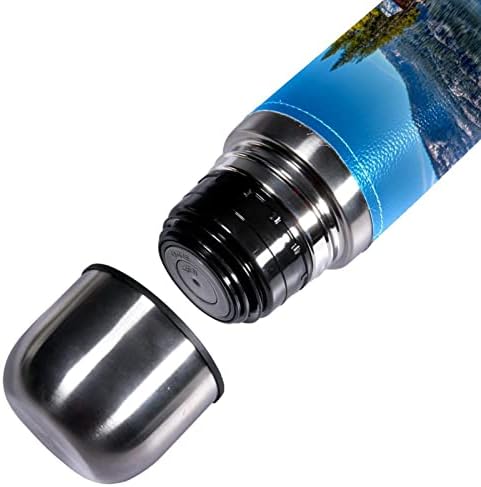 Izolirana boca vode boce od nehrđajućeg čelika boca za vodu Metalna voda, Pejzažni otok Planing Lake