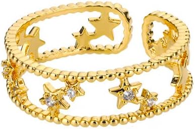 Oyalma Cirkon Krug Otvoreni Prstenovi Za Žene Crystal Gold Finger Charm Podesivi Prsten Vjenčanje Valentine Nakit-89950
