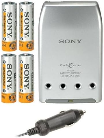 Sony BCG-34HVE4 Brzi punjač za baterije sa automobilskim kitom i 4 AA Ni-MH punjive baterije
