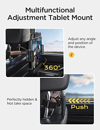Lisen tablet iPad držač za naslon za glavu-iPad držač za automobil zadnje sjedište Travel prijenosni držač za Tablet za automobil Mount Road Trip Essentials za djecu odrasli odgovara svim 4.7-12.9 uređaji & amp; naslon za glavu