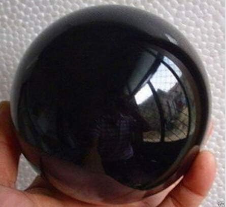 Zamtac 60-100mm + stad za drvo - materijal Prirodna crna obsidijska sfera Velika kristalna kugla