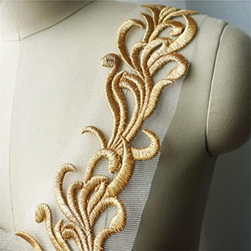 TJLSS čipka tkanine vezene haljine applicira cvjetni ovratnik mrežaste vintage šivati ​​zakrpe za