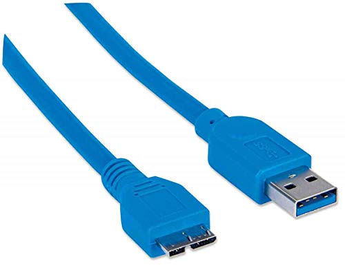 Manhattan USB 3.0 kabel muška / mikro B muški plavi 6,6 stopa / 2m