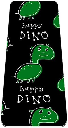 6mm ekstra debela prostirka za jogu, Dinosaurus Happy Black Print Eco-Friendly TPE prostirke