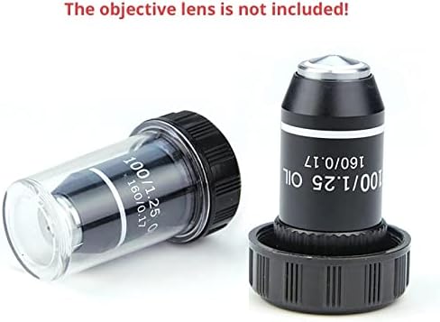 Oprema za mikroskop 45mm 60mm zaštitna futrola RMS navoj, 185 195mm biološki mikroskop objektiv plastična kutija laboratorijski potrošni materijal