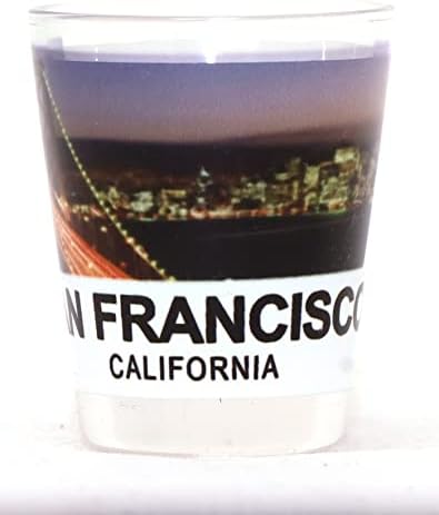 San Francisco California Golden Gate Bridge U Boji Photo Shot Glass