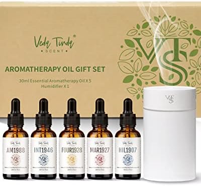 VTS Hotel mirisna esencijalna ulja Set sa ovlaživačem, priroda čista organska esencijalna ulja za ovlaživač, Top 5 mješavina Aromaterapijskih ulja