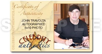 John Travolta Autographied 8x10 Photo Metal Metal