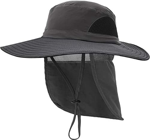 Šeširi za sunce za muškarce ženski šešir za pecanje sa preklopom za vrat UPF 50+ prozračna vodootporna kapa sa