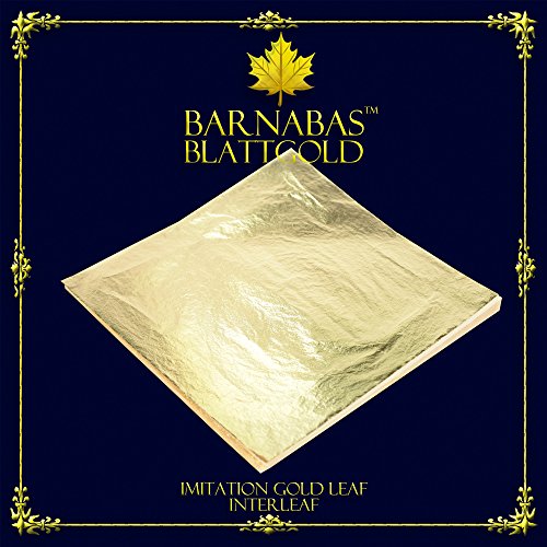 Barnabas Blattgold: labavi listovi imitacije zlatnih listova [1000 listova, 6,3 inča] - aka listovi