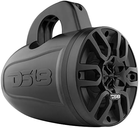 DS18 MP4TP.4a Marine & amp; Powersports Stereo sistem 4X 4 Wakeboard Tower Pods vodootporni zvučnici sa Amplifier i Bluetooth daljinskim upravljačem 600 Watts - odlično za Boats Motorsports Golf Cart ATV & amp; UTV