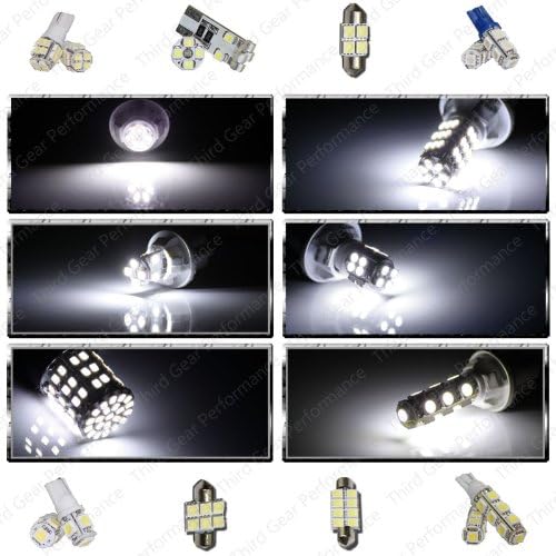 Super bijeli 9 svjetlosni sijalica LED SMD interijer paket - kompatibilan sa Nissan Titan 2004-2011