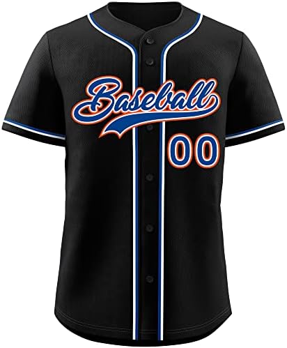 Custom bejzbol gumb dolje dres hip hop košulje zašiljene personalizirane sportske uniforme za muškarce za