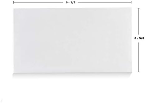 50 # 6 3/4 sigurnosne zatamnjene koverte sa Samozatvaranjem - bez prozora, EnveGuard, veličina 3-5 / 8 X 6-1 / 2 inča-Bijela-24 LB - 50 Count